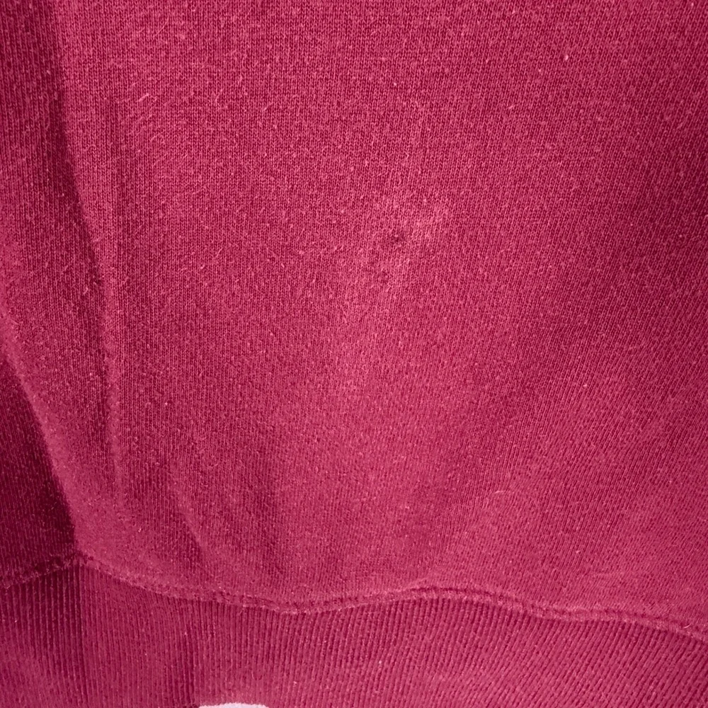 True Religion Logo Zip Hoodie‎ Sweat Jacket-Tone on Tone -Maroon-Size XL